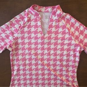 Tail Pink And White Golfing Shirt Women’s Size Medium